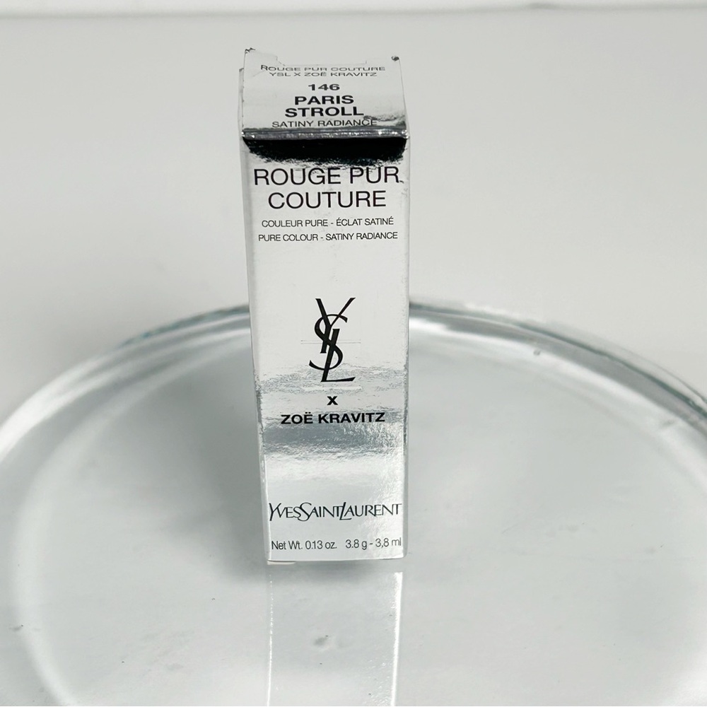 Yves Saint Laurent ×Zoe Kravitz Rouge Pur Couture Lipstick #146 Paris Stroll NEW - Picture 5 of 7